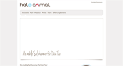 Desktop Screenshot of halo-animal.com